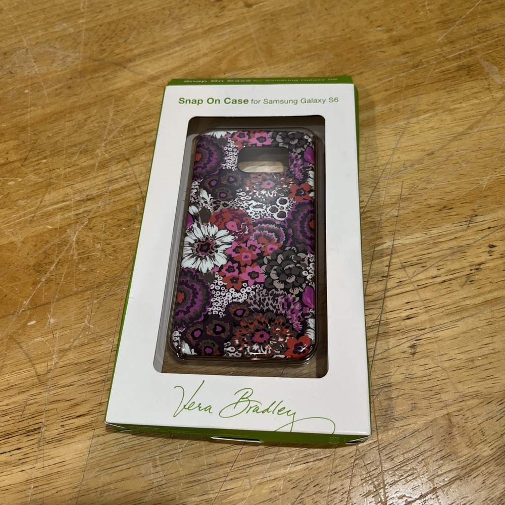 Vera Bradley Samsung Galaxy S5 Phone Case‎ Snap On Rosewood NEW